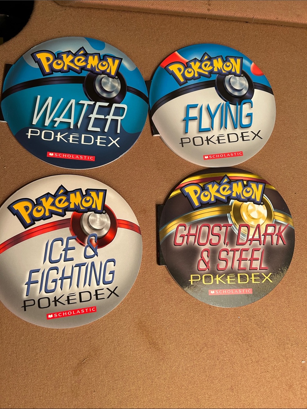 Pokémon Pokedex Set - Water, Flying, Ice & Fighting, Ghost, Dark & Steel